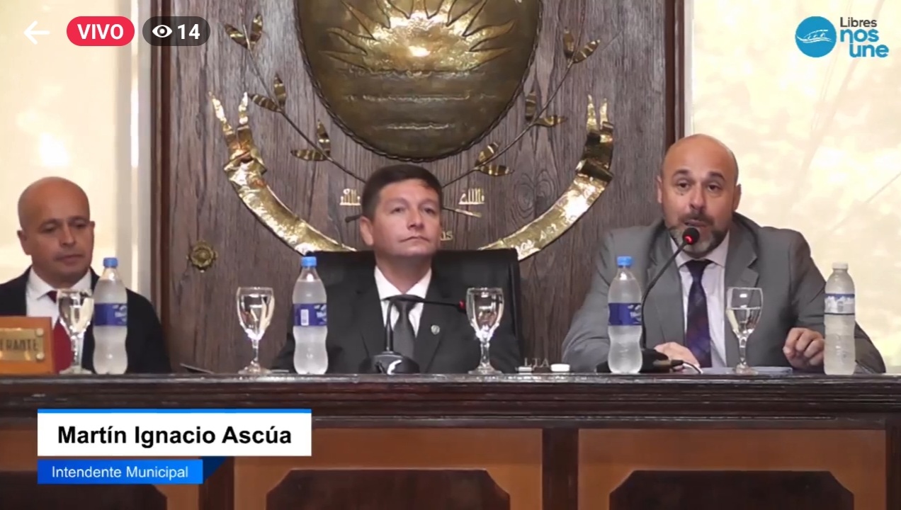 El discurso completo de Martín Ascúa en la Apertura de Sesiones del Concejo Deliberante