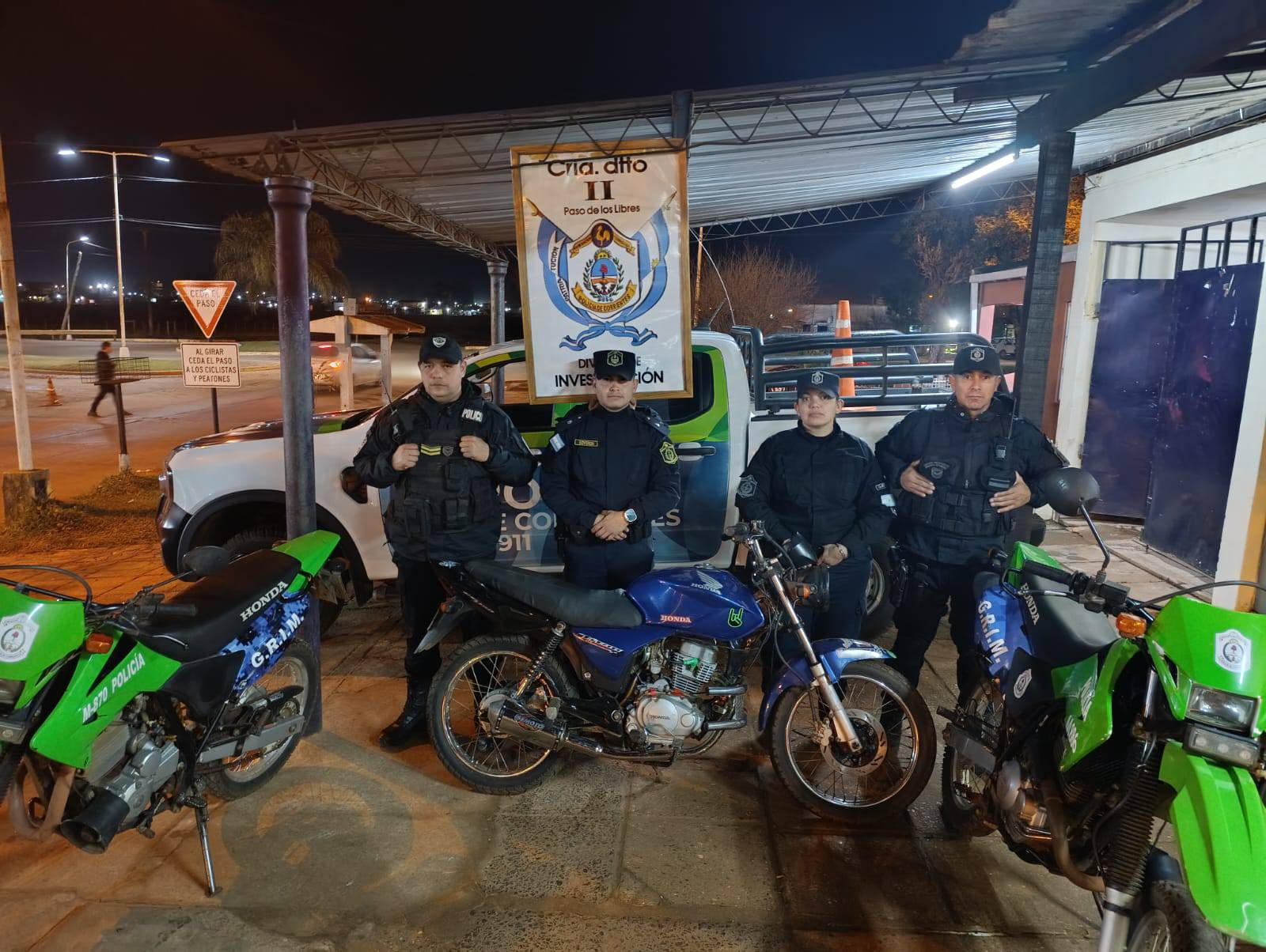 Secuestran una motocicleta con cuadro y dominio adulterado en Paso de los Libres