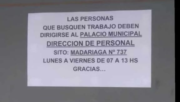 La Municipalidad desmintió una falsa convocatoria laboral que circuló en redes sociales
