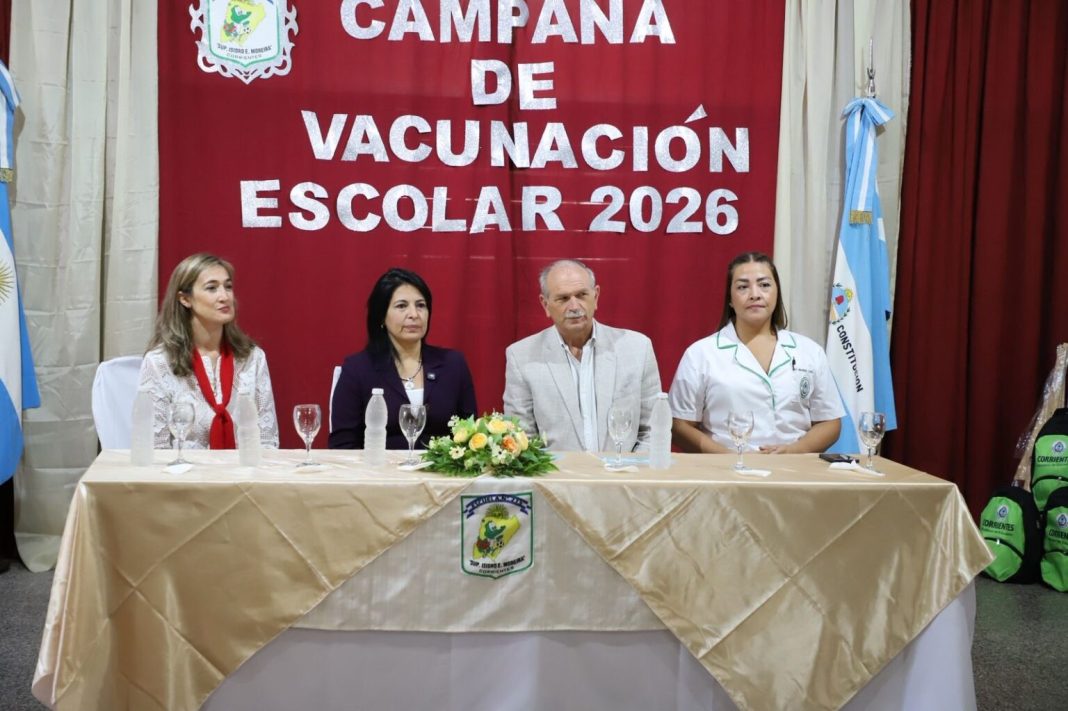 La Provincia de Corrientes presentó la Campaña de Vacunación Escolar 2026