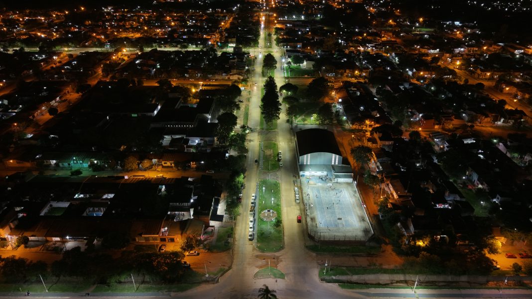 El Municipio alcanzó la instalación de 328 luminarias LED en la ciudad